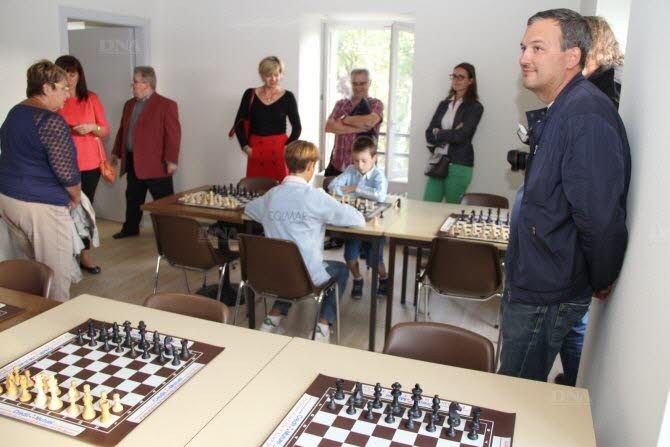 Une des salles destinée à la pratique du jeu d'échecs - Photo DNA
