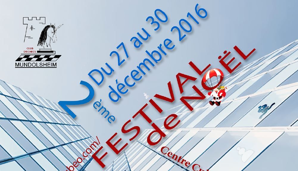 Du 27 au 30 décembre - Festival de Noël à Mundolsheim, quatre tournois