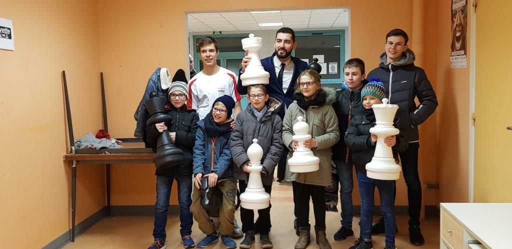 L'équipe de jeunes à Lille pour la Nationale 1.