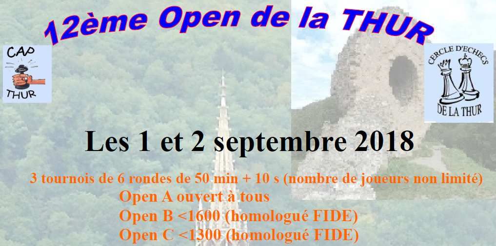 Le calendrier des tournois individuels
