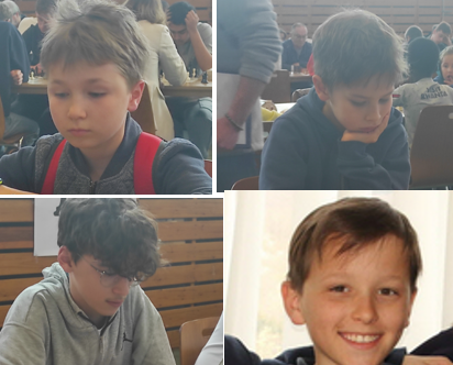 Victor, Antonin, Côme et Aurélien